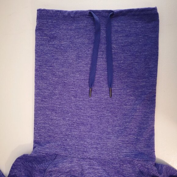 Reebok Ladies Purple Play Dry Tie Funnel Neck Athletic Top - Picture 7 of 11